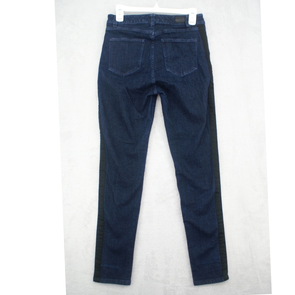 Lauren Ralph Lauren Regal Skinny Jeans Indigo Blue Black Side Stripe Womens 6